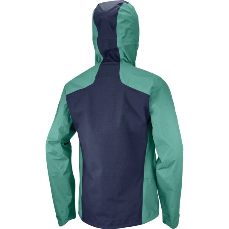 Green Salomon Outpeak GTX 3L Waterproof Men's Shell Jackets | IE KH2451